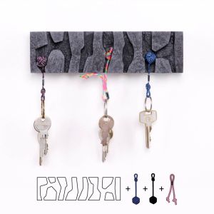 FujFuj Key Holder Classic 2 - Concrete