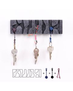 FujFuj Key Holder Classic 2 - Concrete 
